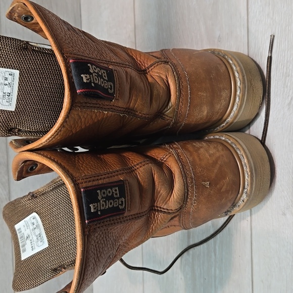 Georgia Boot G8152 8" Barracuda Gold WedgeMens Leather Oil&slip Resistant 8 - Picture 9 of 13